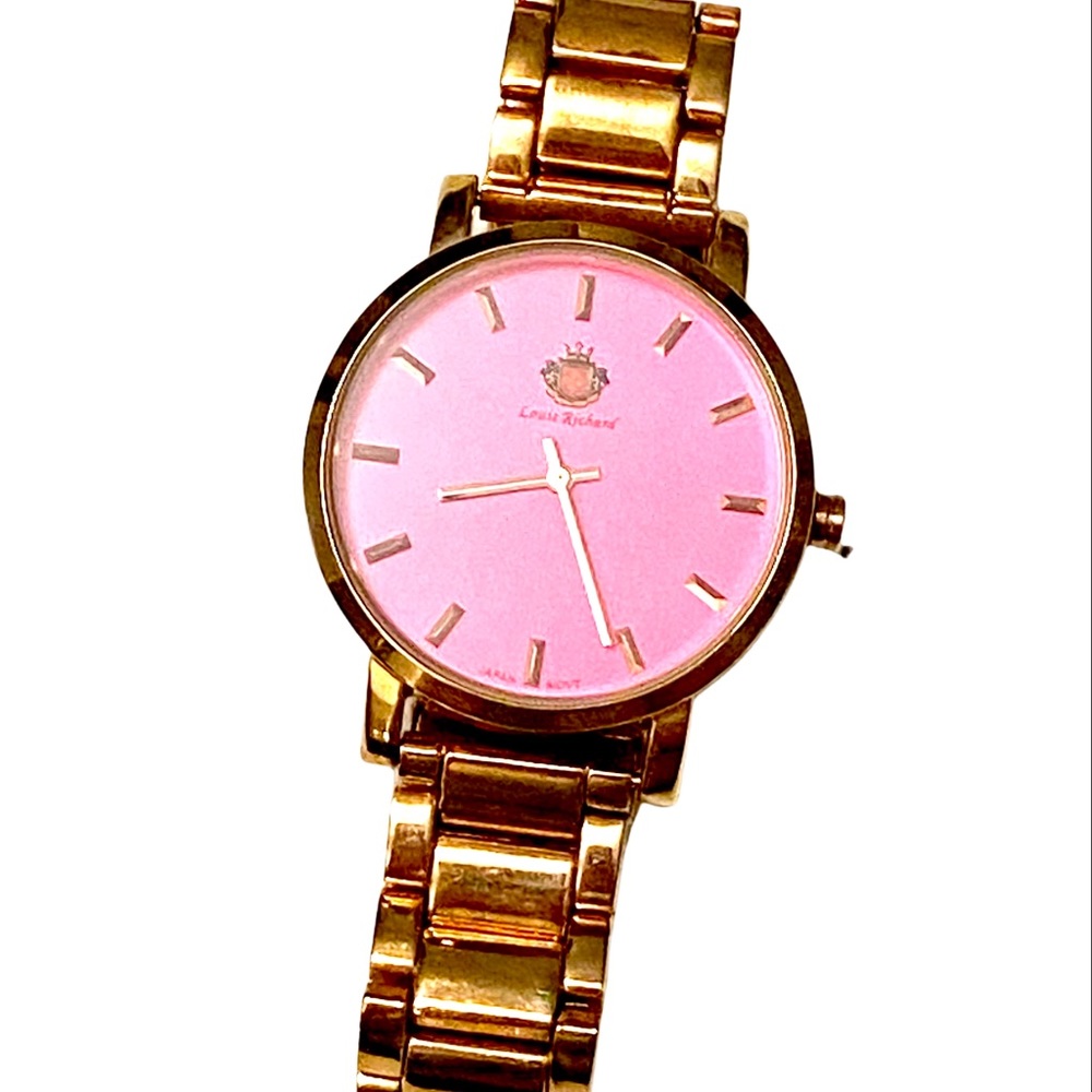 Louis Richard Rose Gold Pink Watch